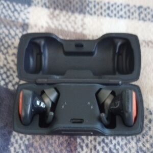 Bose Black and Orange Earbud Headphones